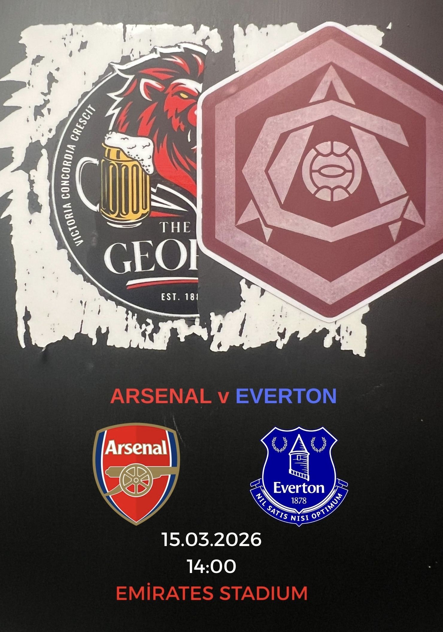 Arsenal v Everton Screening